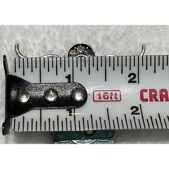 WOW FANTASTIC VINTAGE ENAMEL CHRISTMAS ANGEL PIN/BROOCH - Picture 8 of 8